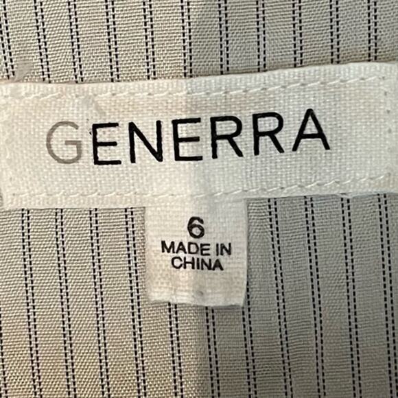 Anthropologie Generra 100% Wool Tweed Neutral Minimalist Dress NWOT Size 4 - Picture 9 of 12